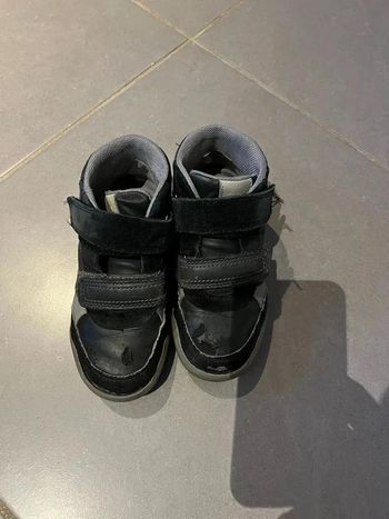 Chaussures montantes à scratch - Geox - Bleu marine & gris - 29