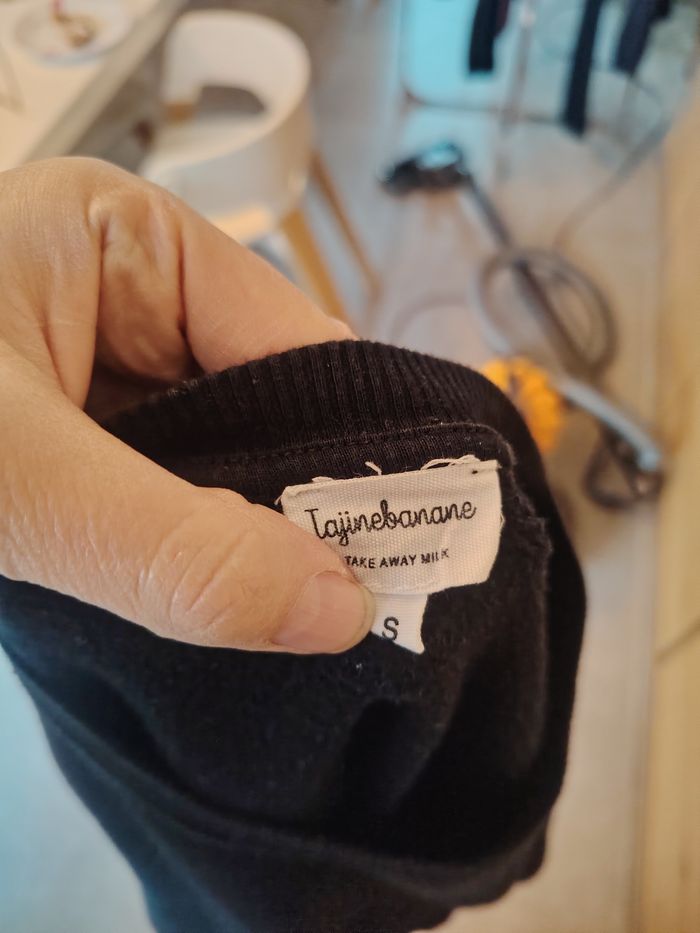 Sweat d'allaitement Hey Paulette tajinebanane noir Taille S - photo numéro 6