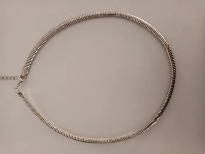 Collier argentee tour de cou - photo numéro 2