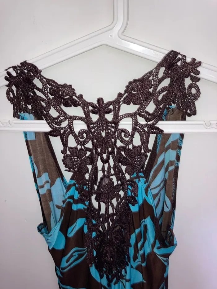 Robe mi longue motif hawaïen - photo numéro 4