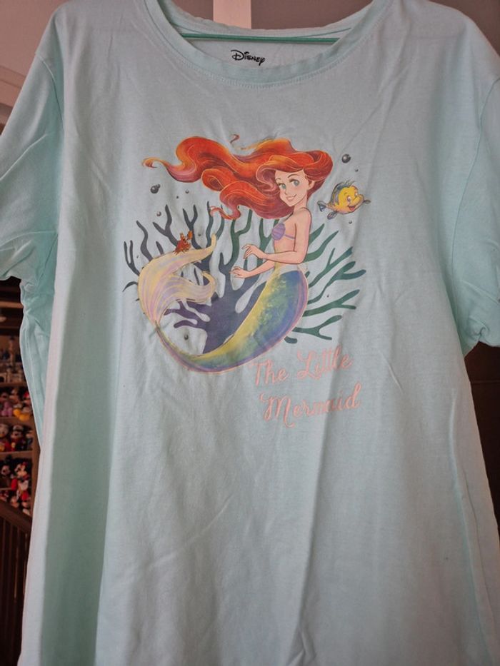 Tee shirt de nuit la petite sirène disney - photo numéro 2