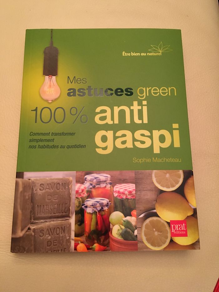 livre de Sophie Macheteau  « Mes astuces green 100% anti gaspi »
