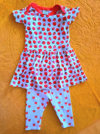 Ensemble été fraises (12-18M)