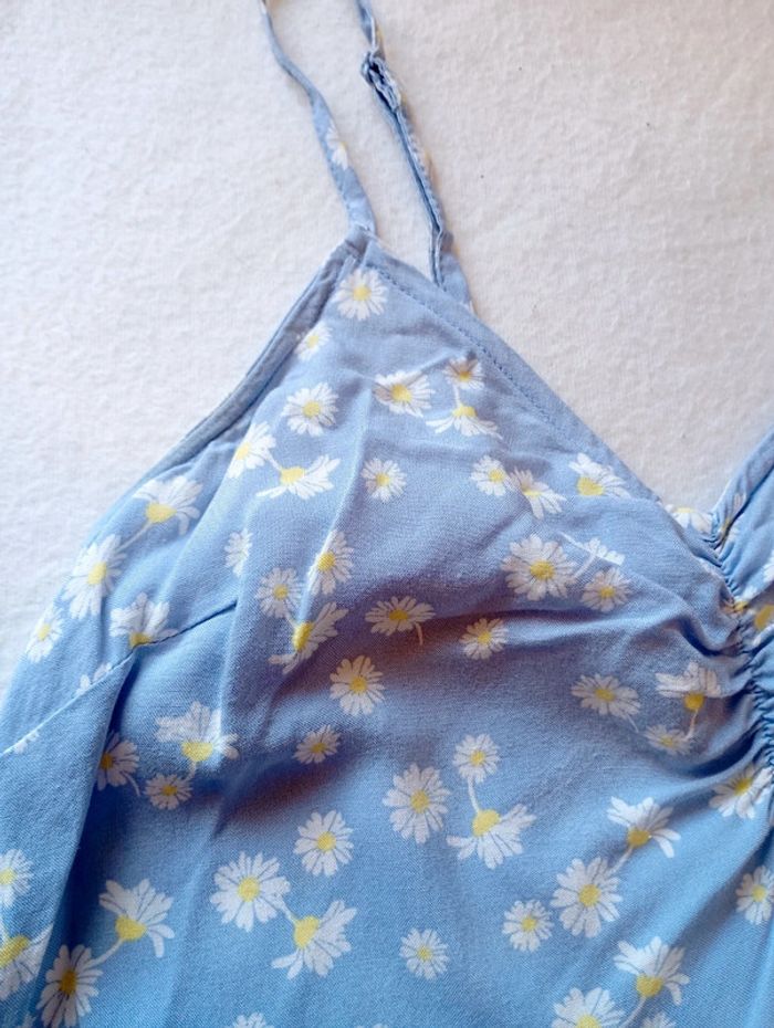 Robe bleue fleurie imprimée ado fille S Kiabi - photo numéro 10