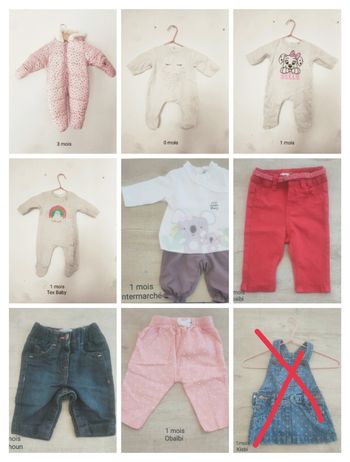 Lot de vêtements bébé fille