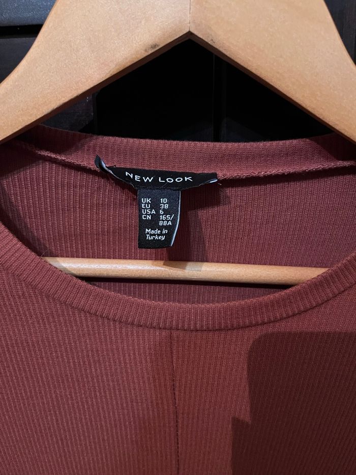 Top manches longues couleur brique - taille 38 - photo numéro 3