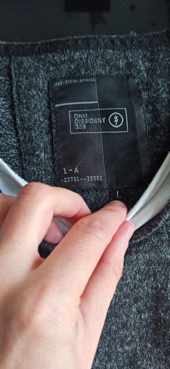 Pull moucheté gris et blanc - photo numéro 2
