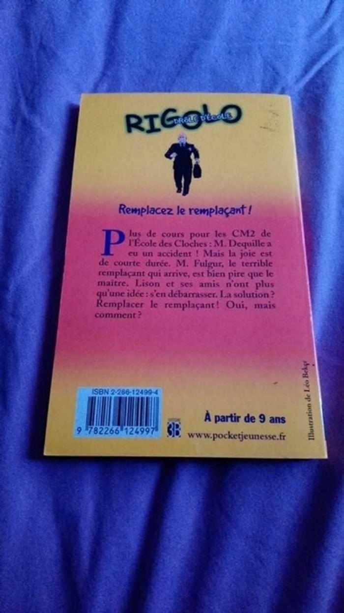 Livre de poche rigolo remplacez le remplaçant - photo numéro 2