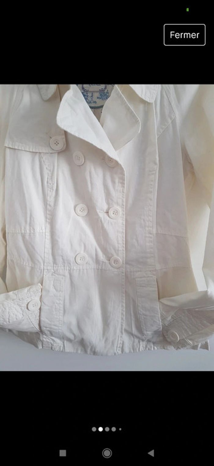 Veste mi saison blanche neuve - photo numéro 2
