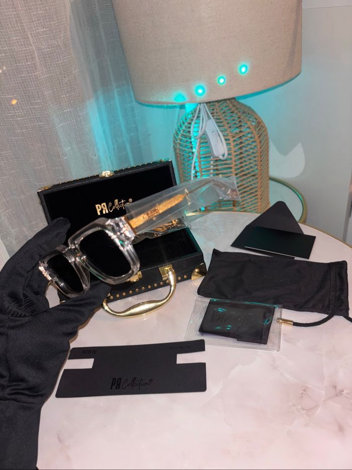 Lunettes de soleil Pr Collection – pr Tyo xii – transparent/or - photo numéro 2