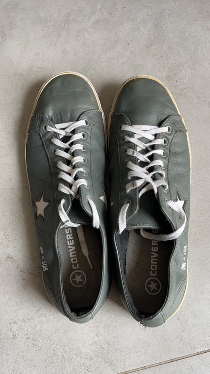Converse en cuir mixte - photo numéro 3
