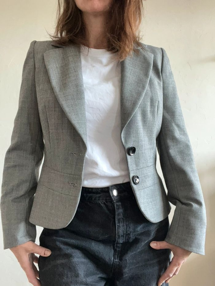 Veste/Blazer court gris Maison 123 – Comme neuve taille 40