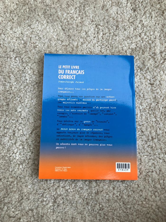Livre souple - Le petit livre du français correct de Jean-Joseph Julaud - photo numéro 3