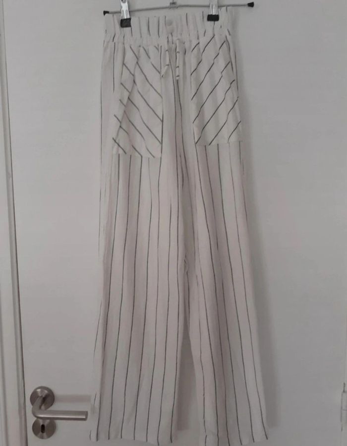 Pantalon large fille blanc 13 / 14 ans Zara neuf
