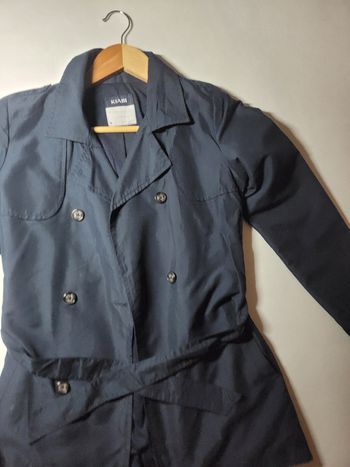 Trench  bleu marine  12 ans