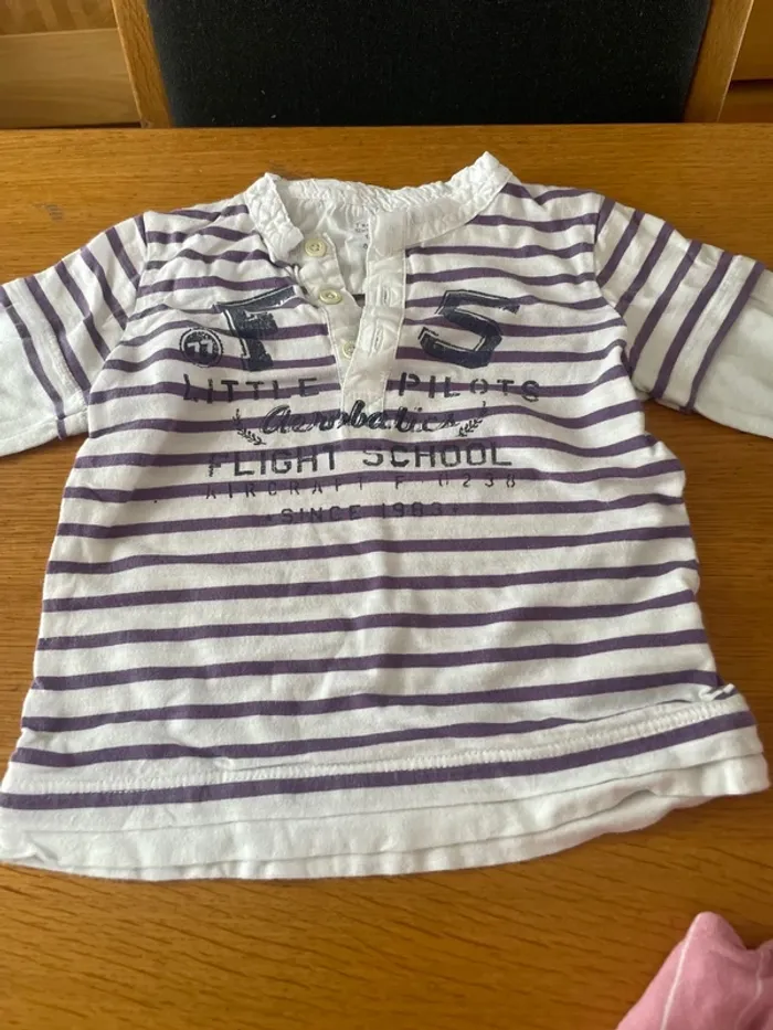 Lot 12 t-shirt ou chemises manches longues 18 mois - photo numéro 13