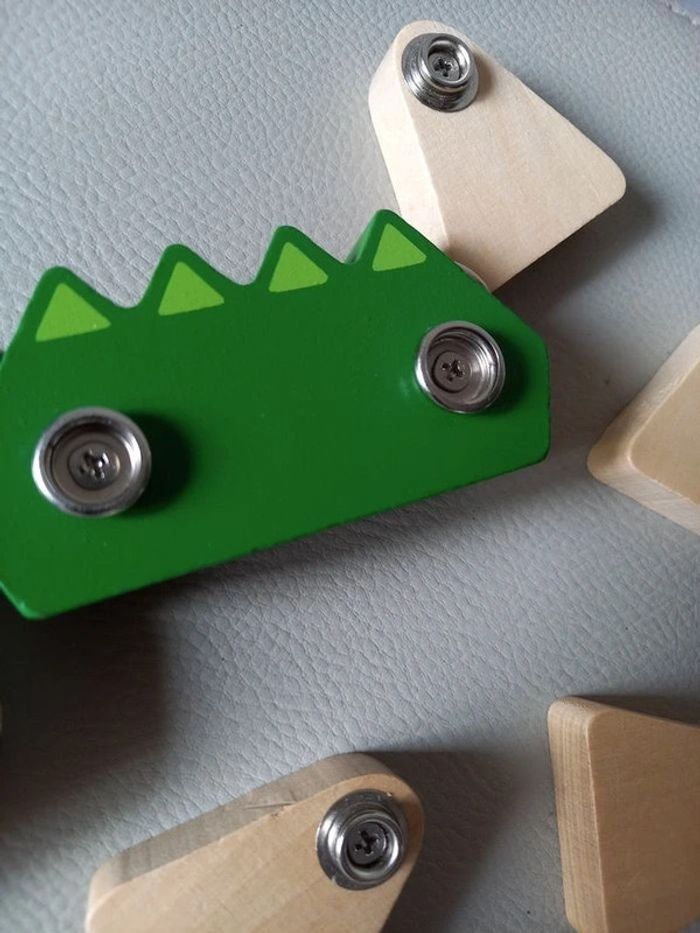 Crocodile en bois a clipser - photo numéro 5