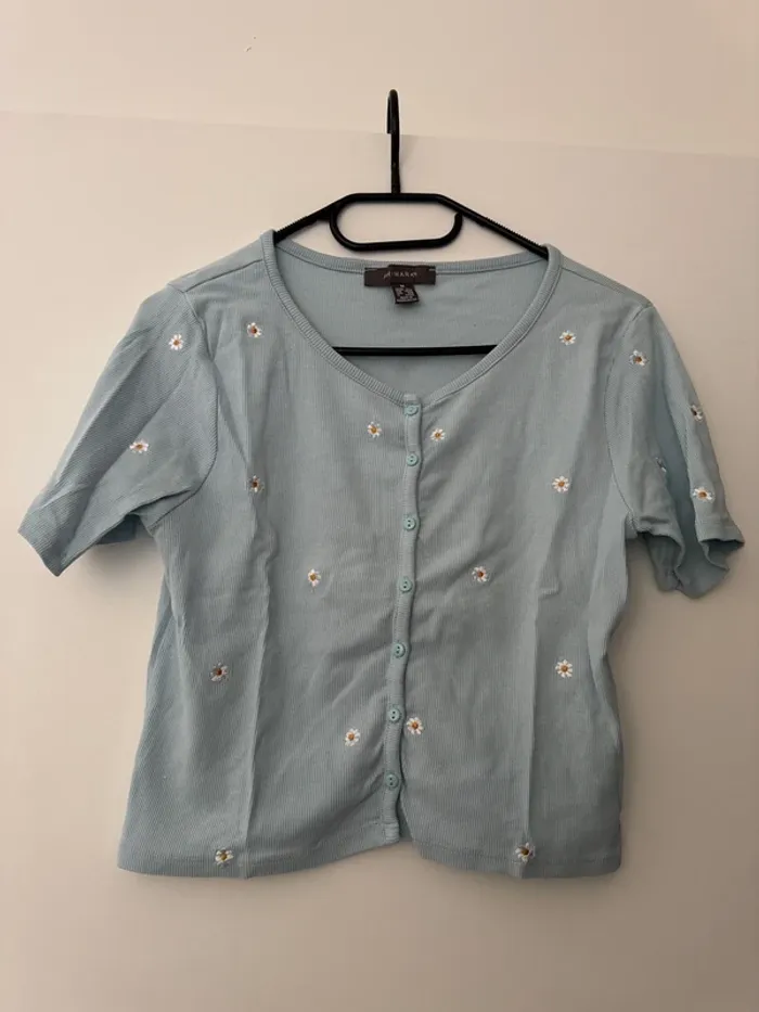 Haut à fleurs Primark bleu
