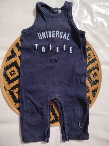 Salopette bleu marine garçon 6 mois