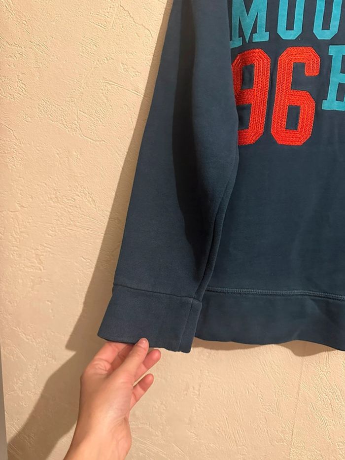 Sweat à col roulé bleu imprimé garçon 10 ans Okaïdi - photo numéro 4