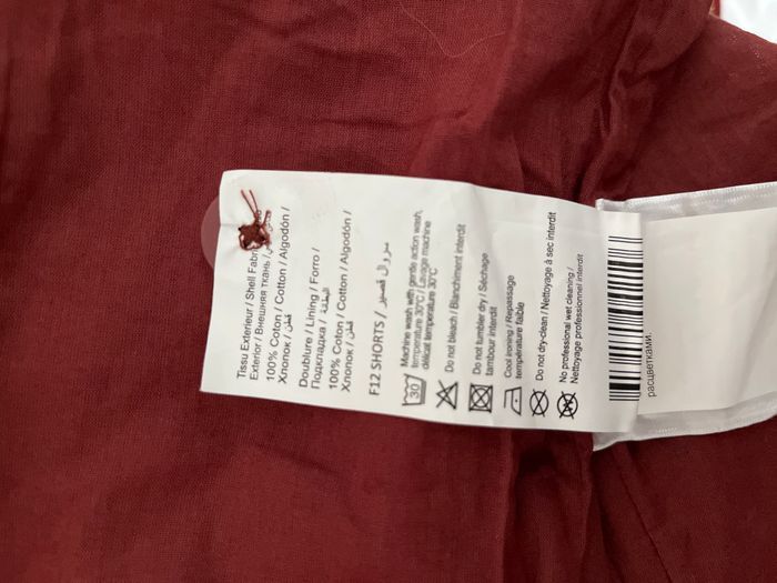 Combi short bordeaux taille 40, 100 % coton T-shirt noir non fourni - photo numéro 4