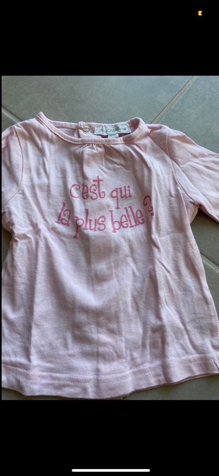 Tee shirt manches longues 6 mois - photo numéro 3