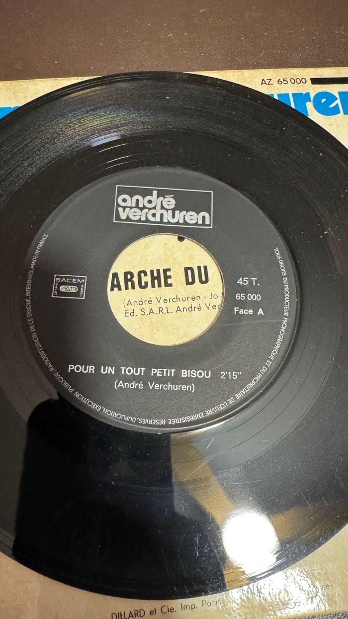 Vinyle 45 Tours, André Verchuren – Pour Un Tout Petit Bisou - photo numéro 7