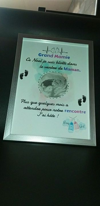 Cadre personnalisé avec votre échographie