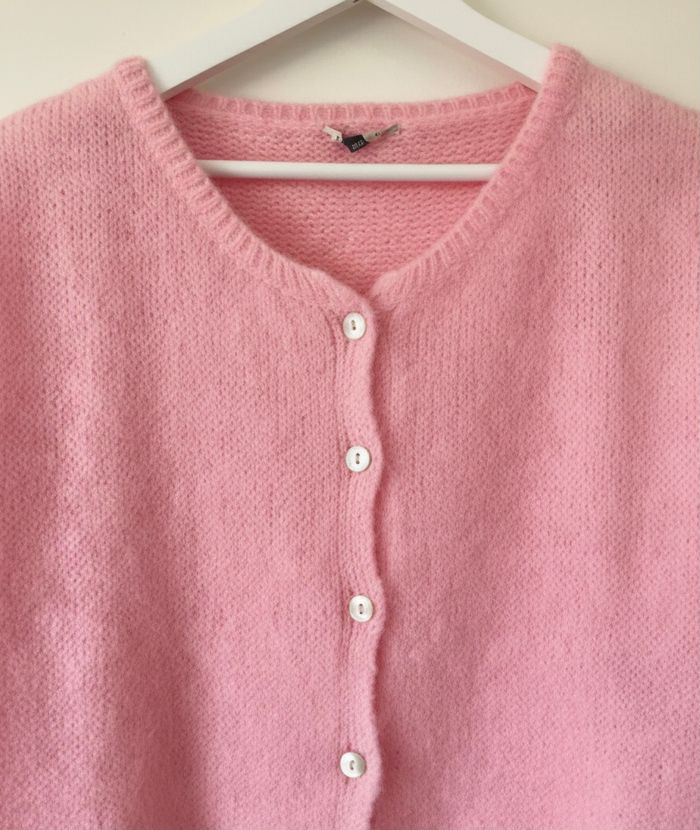 Gilet / Cardigan Rose Pâle - photo numéro 2