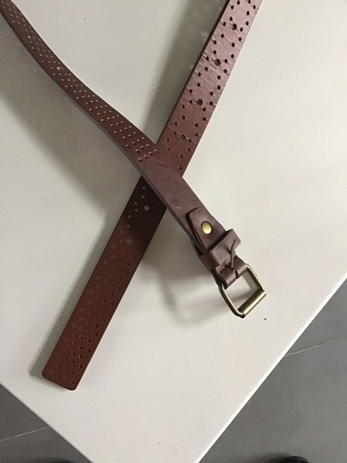Ceinture marron boucle métal - photo numéro 2