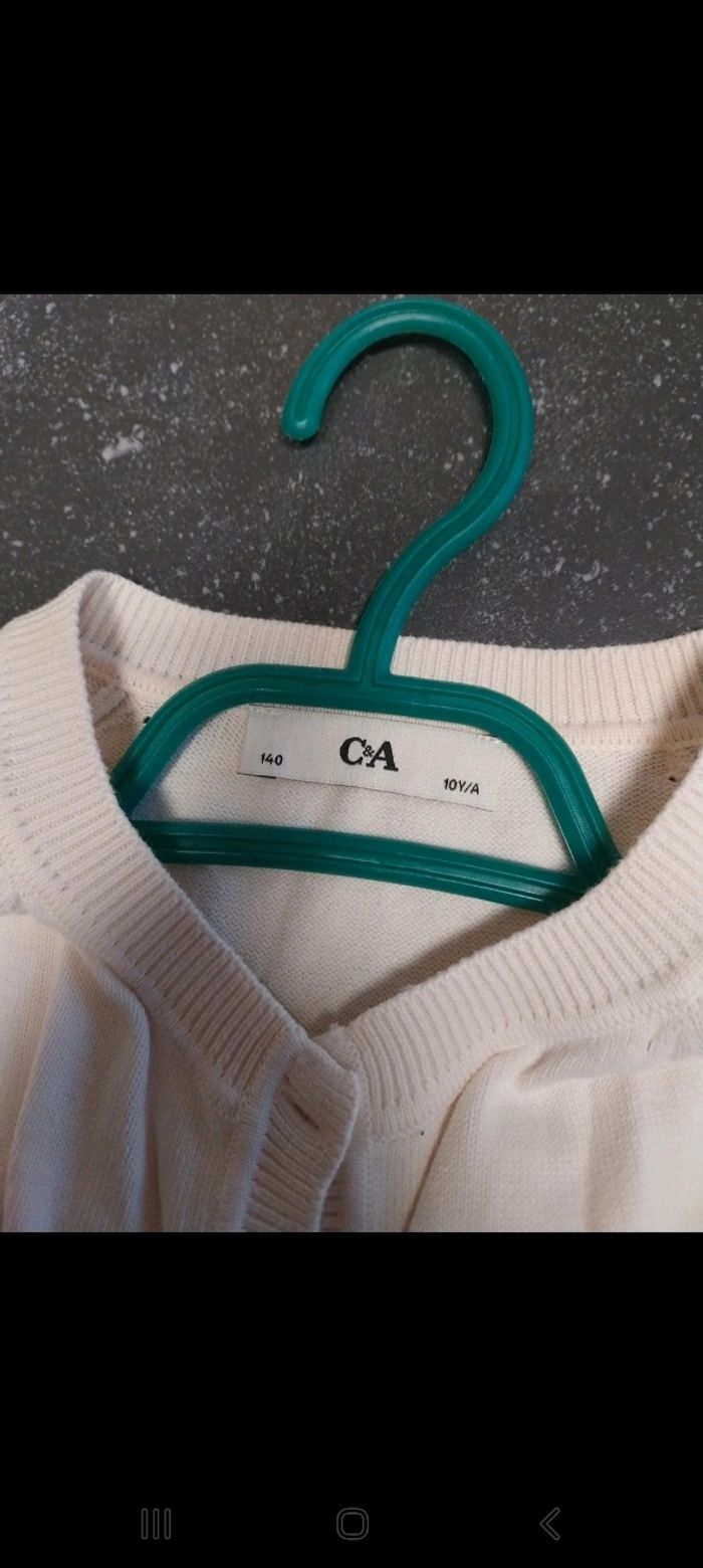 Gilet 10 ans c&à 100 % coton - photo numéro 3