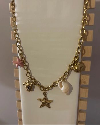 Collier breloque tendance en acier inoxydable