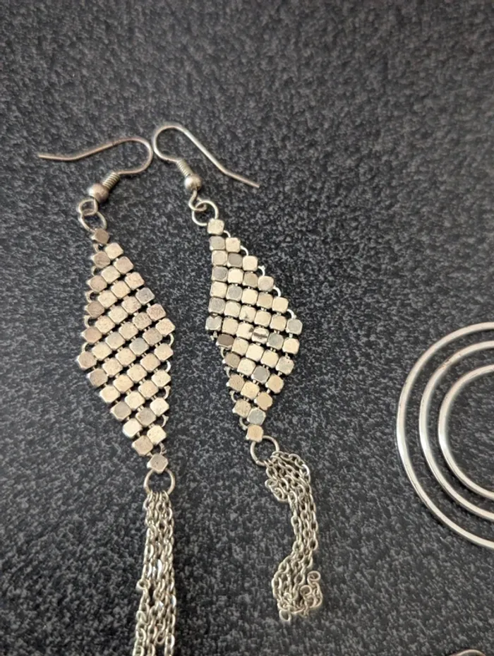 3 paires de boucles d'oreilles fantaisie - photo numéro 5