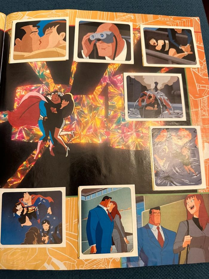 Album livre Panini complet stickers autocollants Superman super héros - photo numéro 12