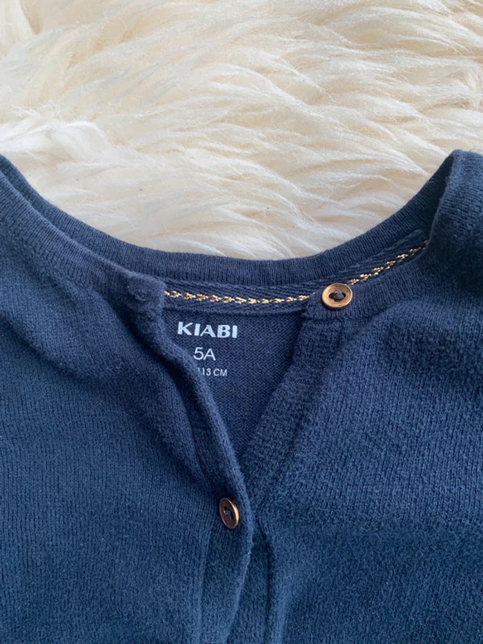 Gilet bleu marine 5 ans Kiabi - photo numéro 3