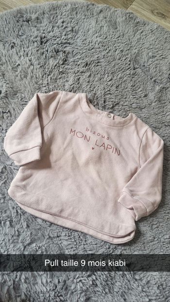 Pull taille 9 mois Kiabi