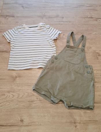 Ensemble salopette 12 mois