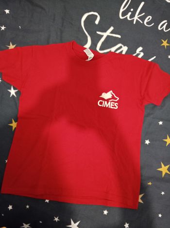 T-shirt garçon rouge "CIMES" _ T.XS