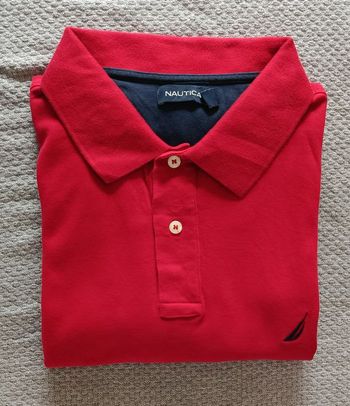 Polo homme rouge uni Nautica XLT