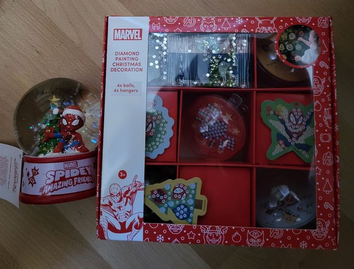 Lot décoration Noël Spider man