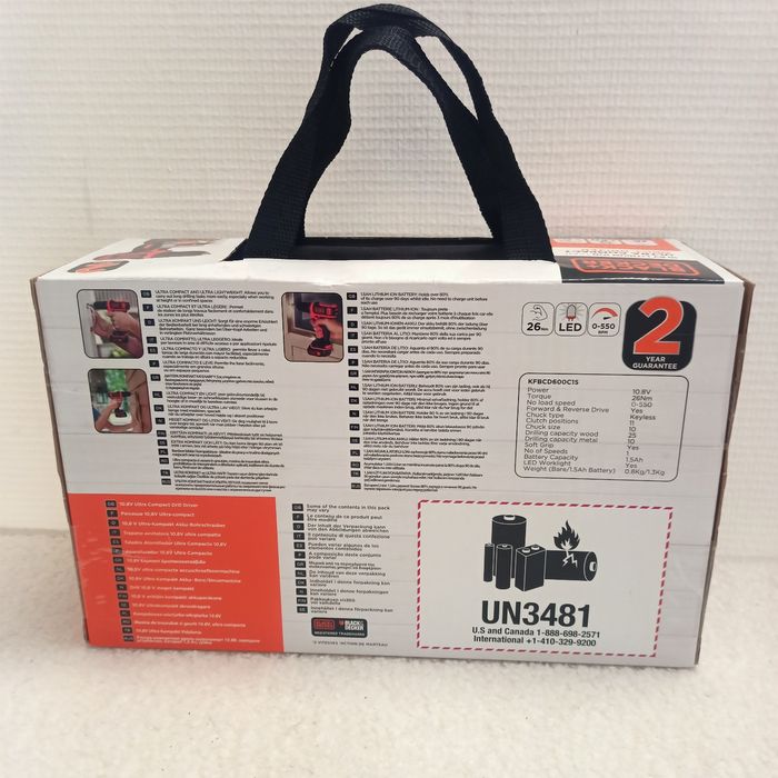 Perceuse black et Decker ultra compacte/drill driver/10.8 v - photo numéro 3