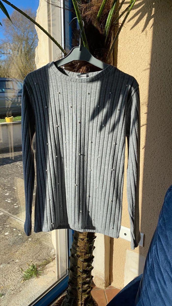 Zara pull avec perles taille 13/14 ans - photo numéro 2
