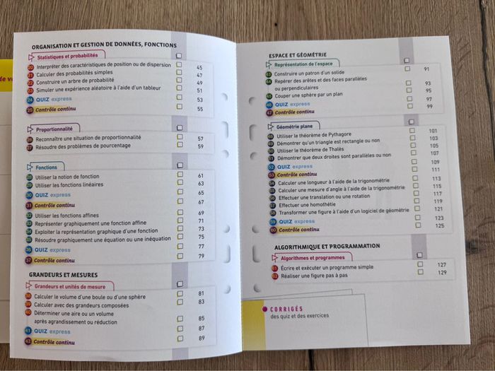 Mes fiches collège maths 3 eme brevet hatier   neuf - photo numéro 4