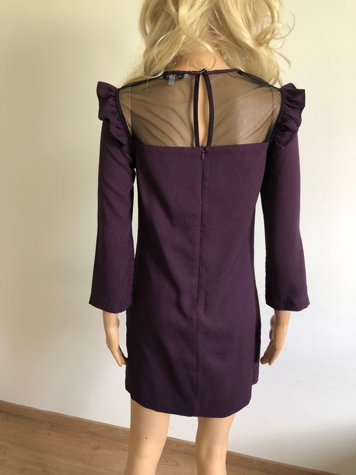 Robe prune et noire avec dentelle Morgan taille 36 jamais portée - photo numéro 5