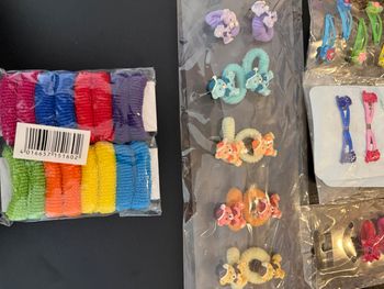 Lot de barrette et élastique Coiffure 
