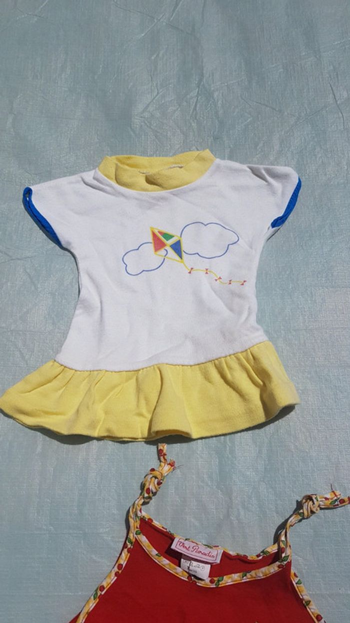 Lot de 3 combinaisons robe été fille 3 mois - photo numéro 2