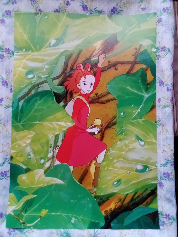 Affiche Poster Arrietty et le petit monde des chapardeurs Studio Ghibli Miyazaki