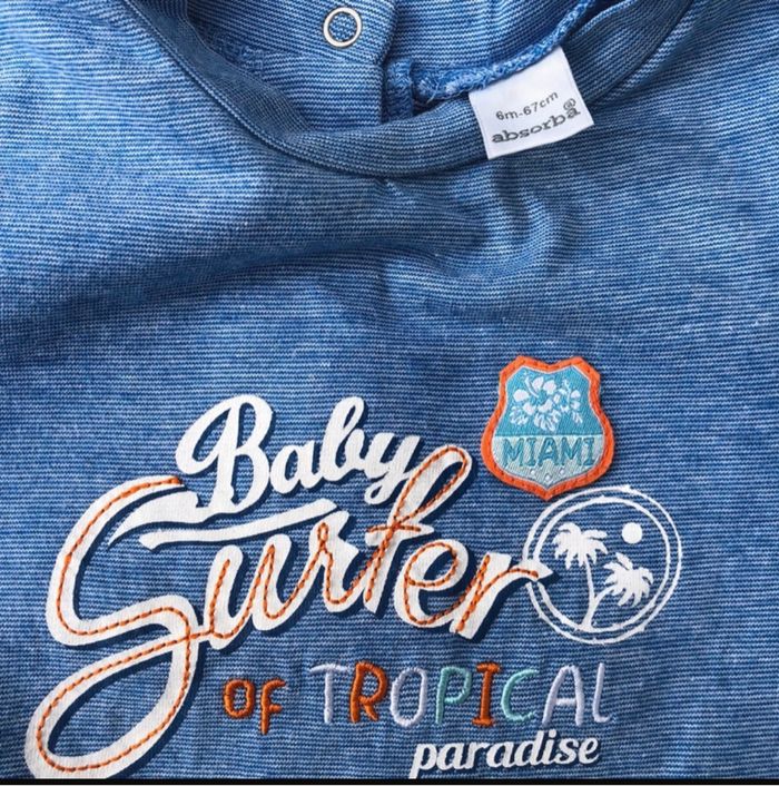 Pyjama bébé « Absorba » 6 mois - photo numéro 3