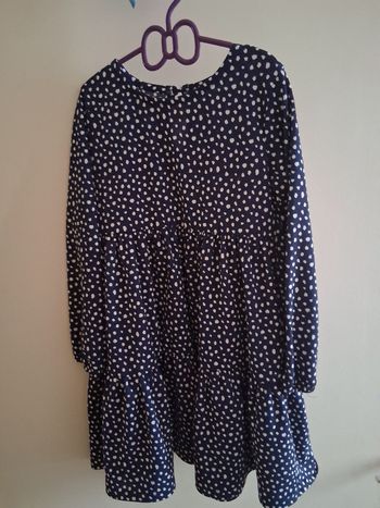 Robe bleu marine et blanc