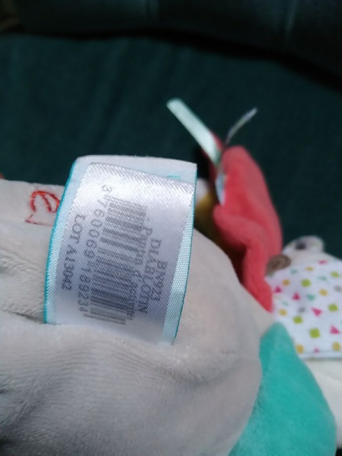 Doudou pouet et hochet Baby Nat - photo numéro 4